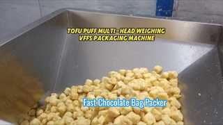 สายบรรจุภัณฑ์ VFFS เต้าหู้แช่แข็งคุณภาพสูงพร้อมเครื่องชั่ง 14 หัว