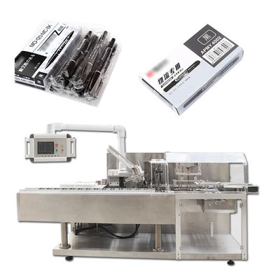 Good price Intact Box Automatic Cartoning Machine 220V สเตชันเนอรี มาร์คเกอร์ บรรจุภัณฑ์ ออนไลน์