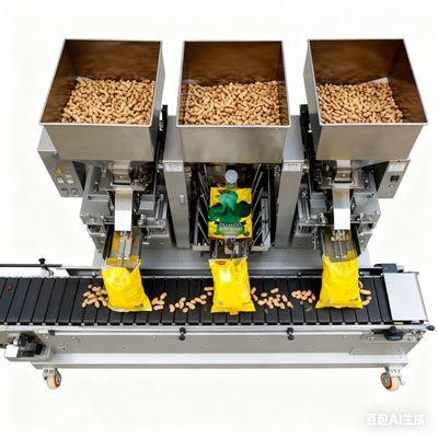 Good price 3-Head LinearAutomatic Weighing And Premade-Bag Packaging Machine For Nuts Dispensing ออนไลน์