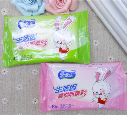 220V / 50Hz Small Bag Wet Wipes เครื่องบรรจุอัตโนมัติ