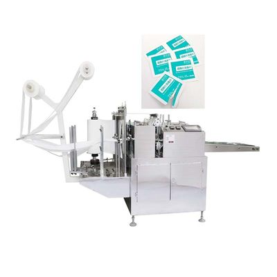 เครื่องเช็ดแอลกอฮอล์แนวนอน 3KW เครื่องบรรจุภัณฑ์ผ้าเช็ดทำความสะอาด