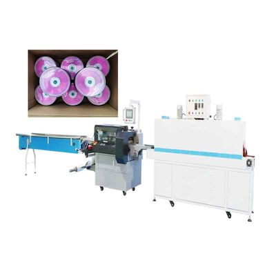 เครื่องห่อฟิล์มหดความเร็วสูง 5.5KW 380V บรรจุกล่องรวมดิสก์