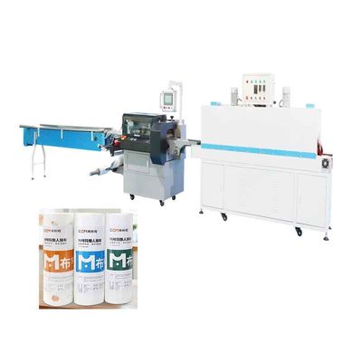 เครื่องห่อฟิล์มหด 220V เครื่องบรรจุม้วนผ้าในครัว 5.5KW