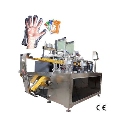 OEM เครื่องห่อพับ เครื่องซีลพับได้ ถุงมือ PE ทนทาน