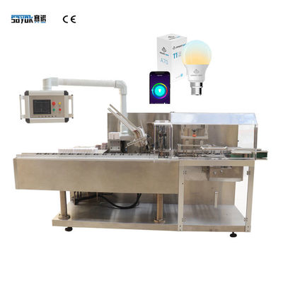 เครื่องบรรจุกล่องอัตโนมัติแนวนอนใช้งานง่ายสำหรับหลอดไฟ LED