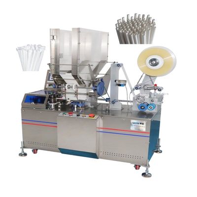 เครื่องบรรจุฟางพลังงานต่ำ 220V ป้อนอัตโนมัติทีละแพ็ค
