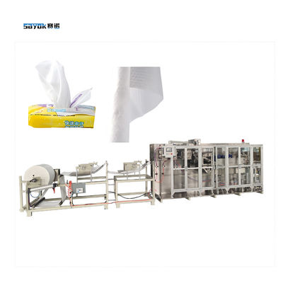 อัจฉริยะผ้าเช็ดพื้นที่เปียก ทําเครื่องบรรจุ 380V 50/60 Hz การควบคุม servo