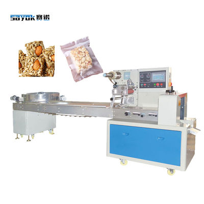 การควบคุม servo ความเร็วสูงสแควร์เน็ต คริสป์ อัตโนมัติอาหารหมอนเครื่องบรรจุ