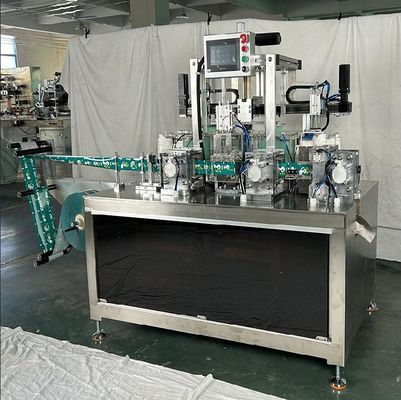 220V 50HZ 3KW ระบบควบคุมความดันต่ํา PE ถุงมือ เครื่องพับบรรจุอัตโนมัติ